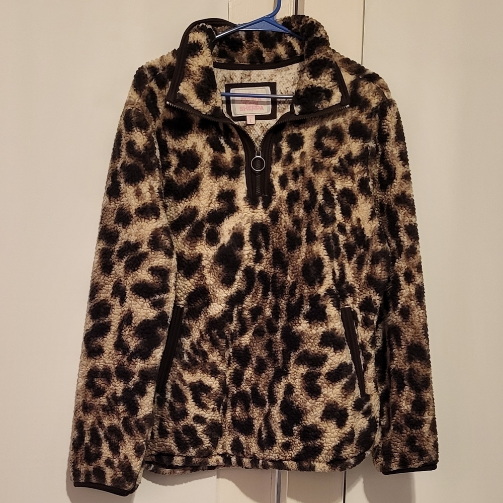 Cozy Sherpa - Leopard Print